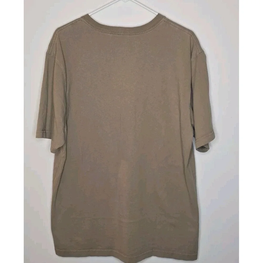 Carhartt T Shirt Mens L Brown Chest Pocket Original Loose Casual Workwear Crew - Picture 2 of 9